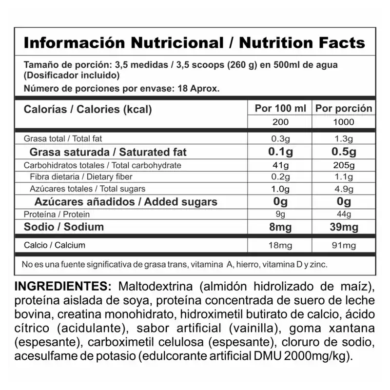 CREATINA MONOHIDRATO MEGAPLEX POWER 10LBS
