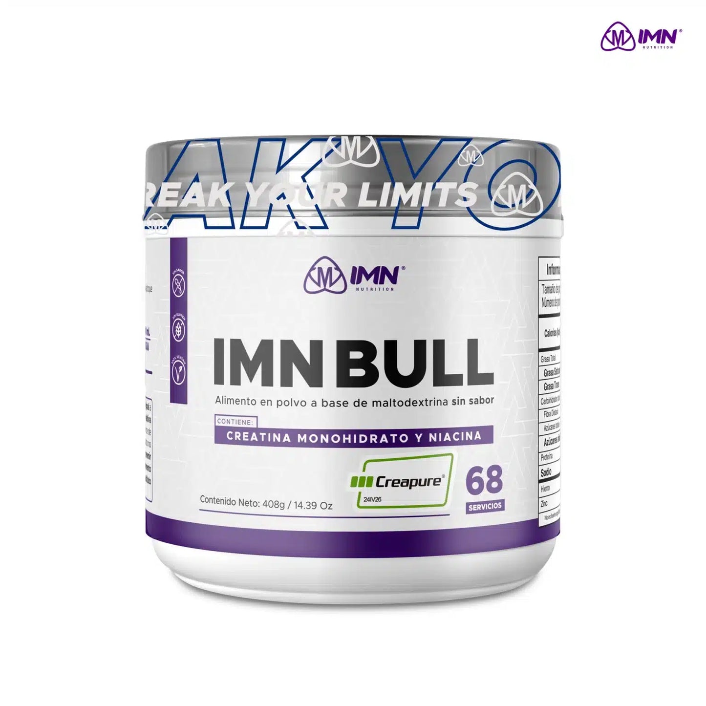 CREATINA IMN BULL CREAPURE - 68 servicios