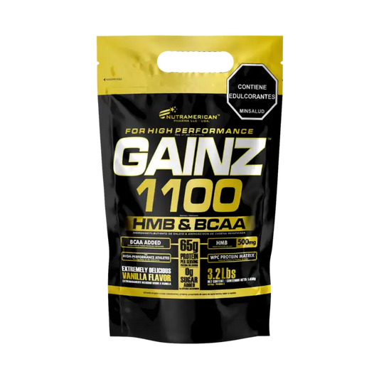 GAINZ 3.2LBS - PROTEINA DE SUERO DE LECHE HIPERCALORICA