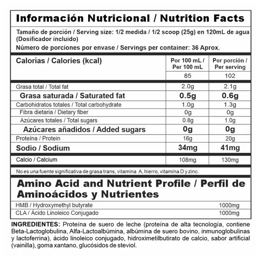 PROTEÍNA ISO CLEAN-2LBS