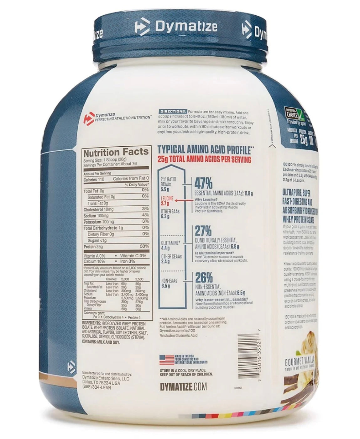 ISO 100 1.3LBS - DYMATIZE NUTRITION